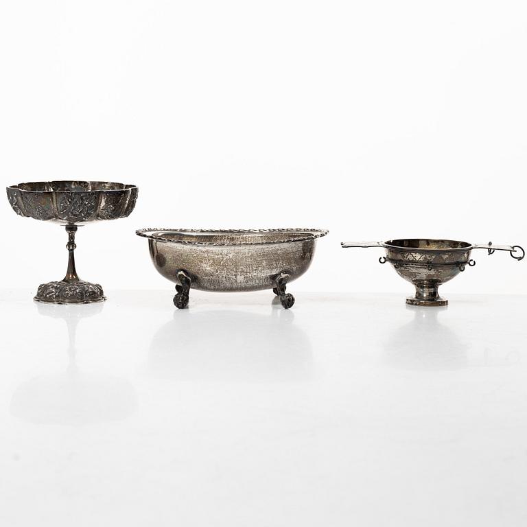 Silver, 15 pieces, 19th-20th century.