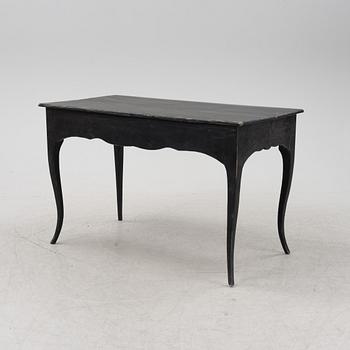 A Swedish rococo-style desk, 19th Century desk with later parts.