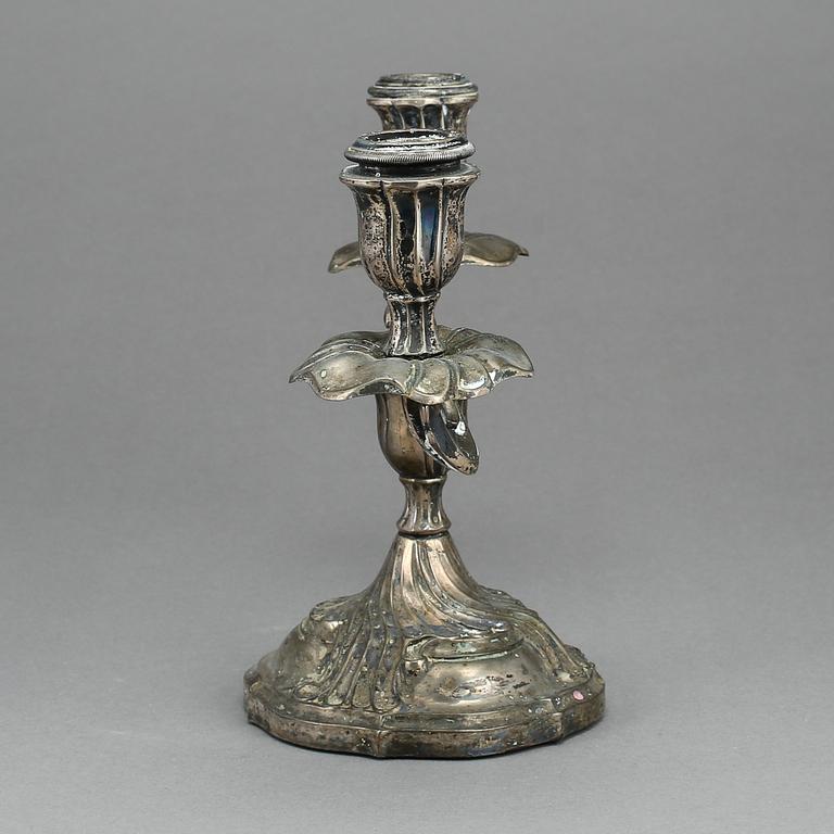 KANDELABER, silver, C.G. Hallberg, Stockholm 1930.