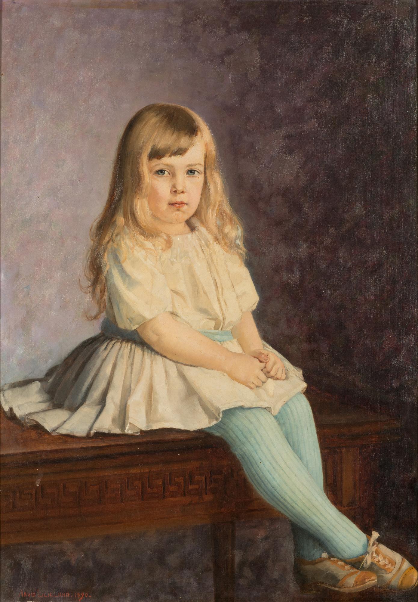 Arvid Liljelund, Portrait of a girl.