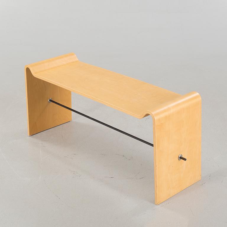 A "Söndag / O62" bench, designed by Annette Petersson & Lotta Josefsson for Blå Station, model launched 1996.