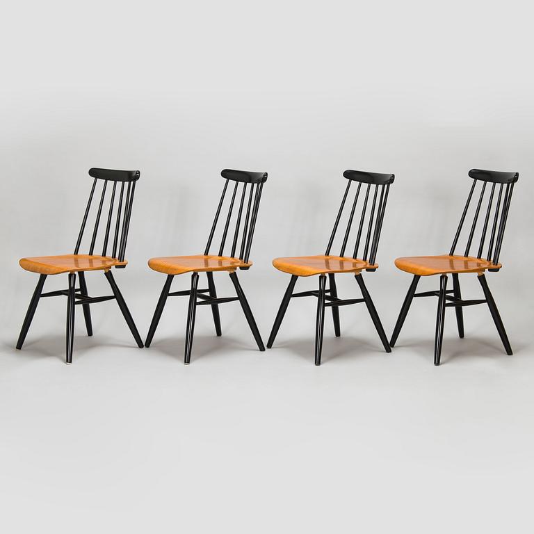 Ilmari Tapiovaara, four mid-20th century 'Pelimanni' chairs for Asko.