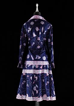 A blouse and a skirt by Emilio Pucci.