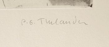 PG Thelander, Woman with Hedgehog.