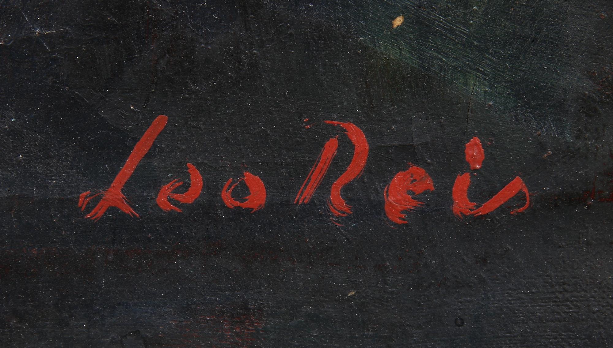 LEO REIS, olja på duk, sign.