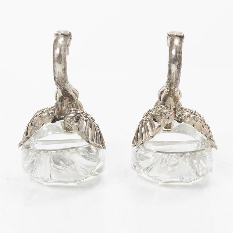 13 pieces of silover for the table, different makers including C.G.Hallberg and GAB, Sweden.