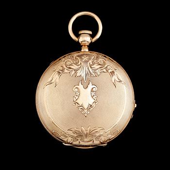 FICKUR, E Francillon, Geneva, 14K guld, savonett, sannolikt 1800-talets andra kvartal.