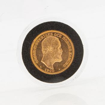 Guldmynt Sverige, Oscar II 20 kr, 1900.