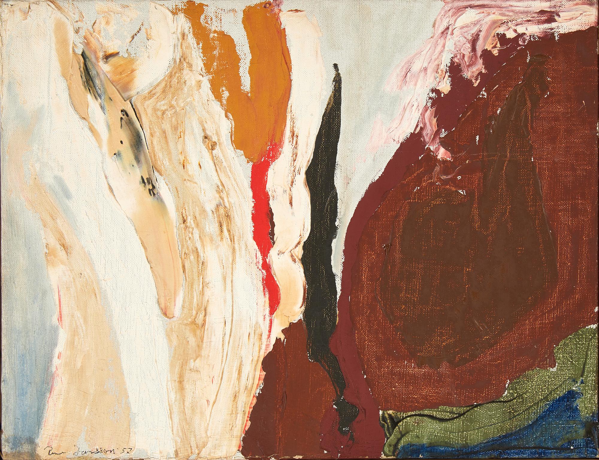 Rune Jansson, oil on canvas, signed and dated -57.