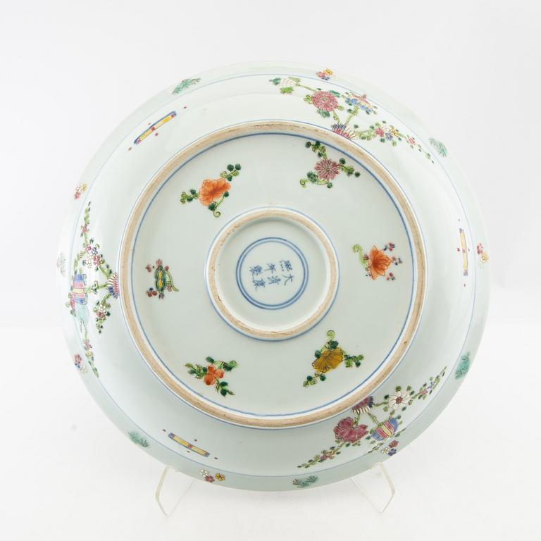 Fat Kina 1900-tal Kangxi-stil porslin.