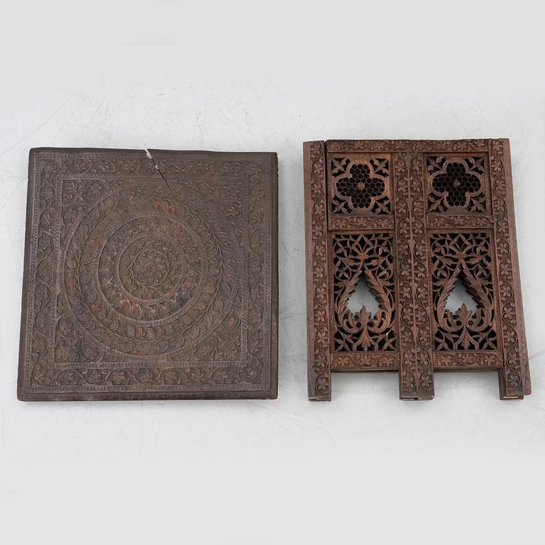 An Anglo-Indian hardwood folding Table, North India, circa 1880. .