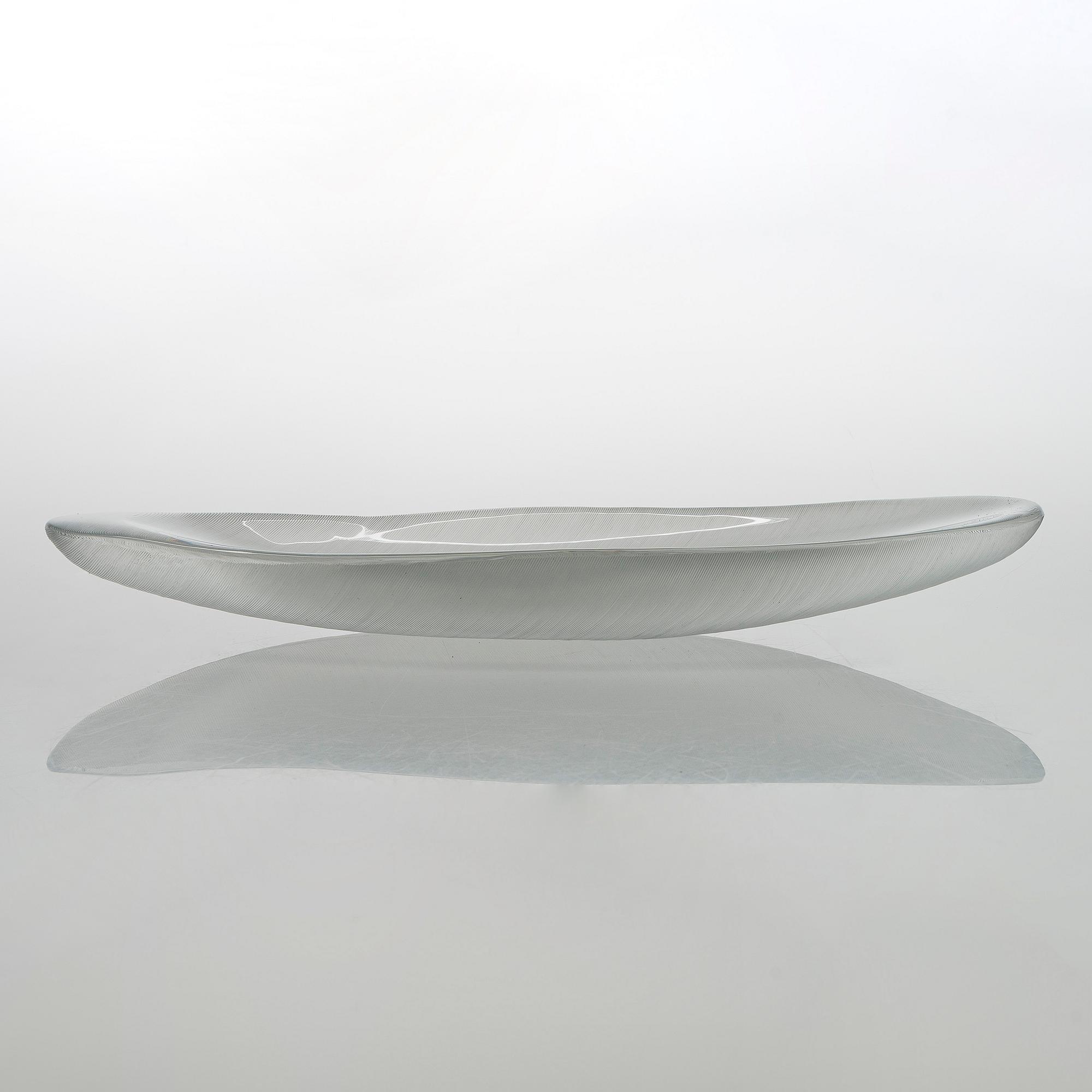 Tapio Wirkkala, taide-esine 3869, "Sulka" signeerattu Tapio Wirkkala Iittala -55.