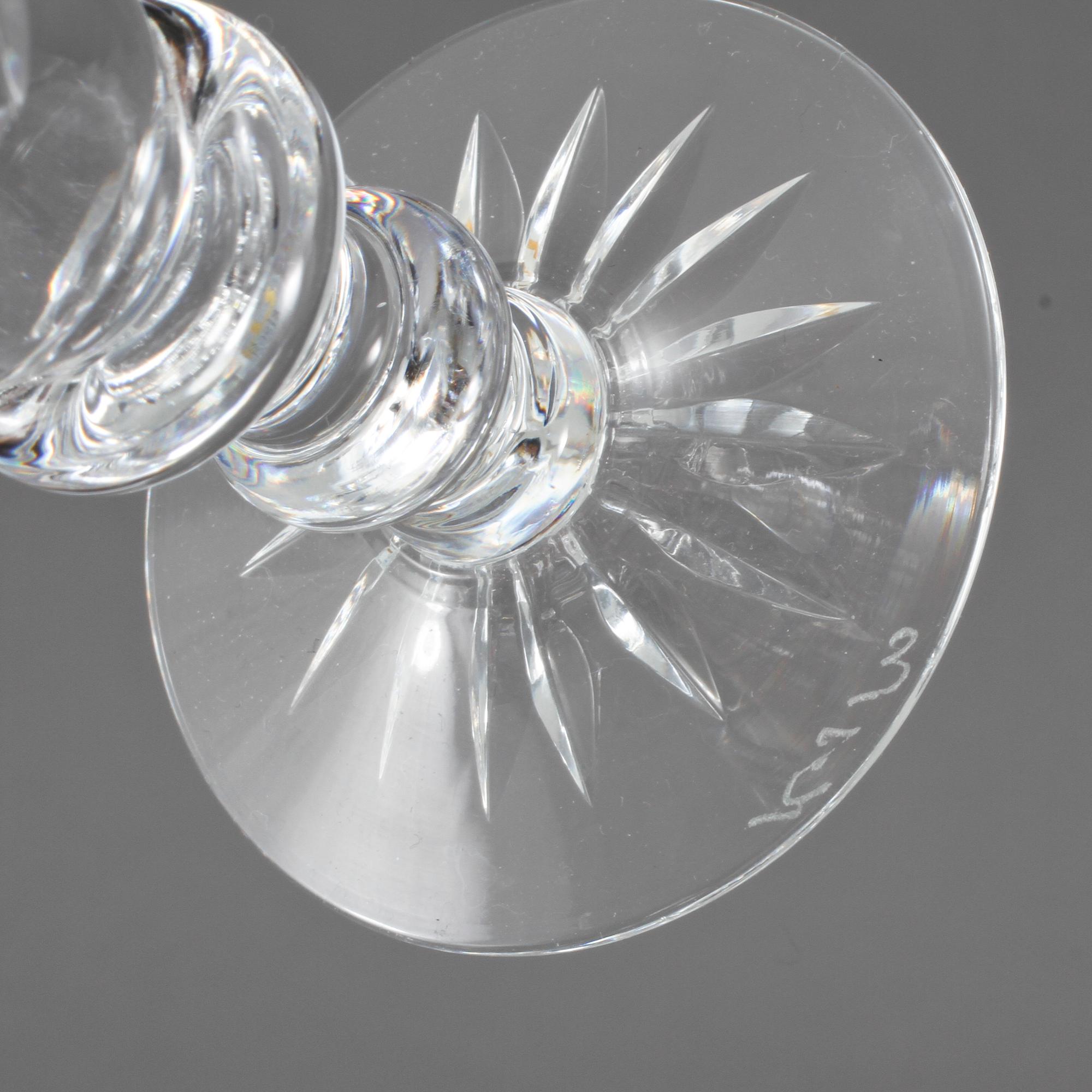 CHAMPAGNEGLAS, 12 st, "Elvira Madigan", Elis Bergh, Kosta., 1900-tal.