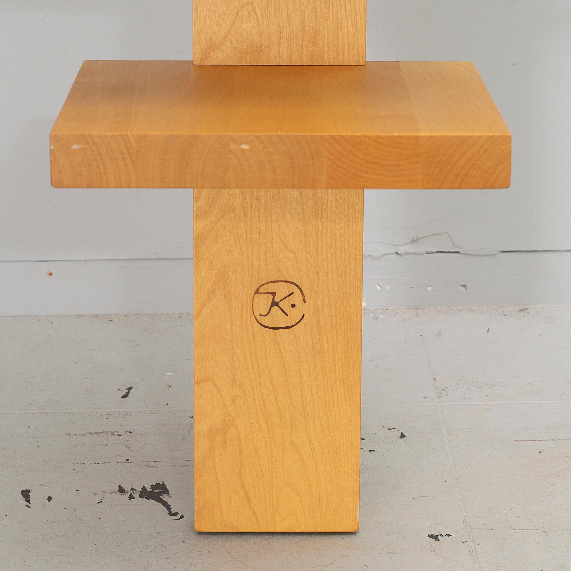 A "Pilaster" book shelf designed by John Kandell for Källemo, around the turn of the century 2000.