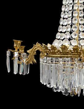 LJUSKRONA, oskariansk stil, 1900-tal. H 64.