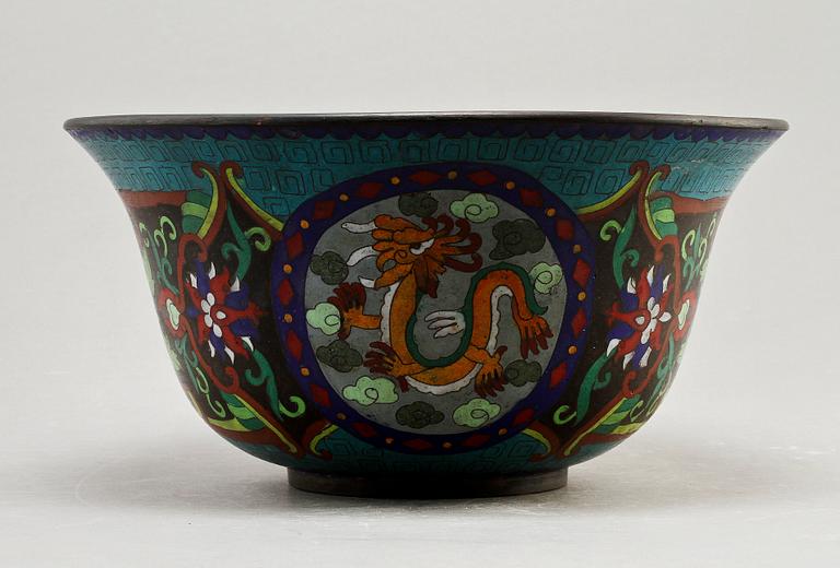 SKÅL, cloisonne, Kina, sekelskiftet 1900.