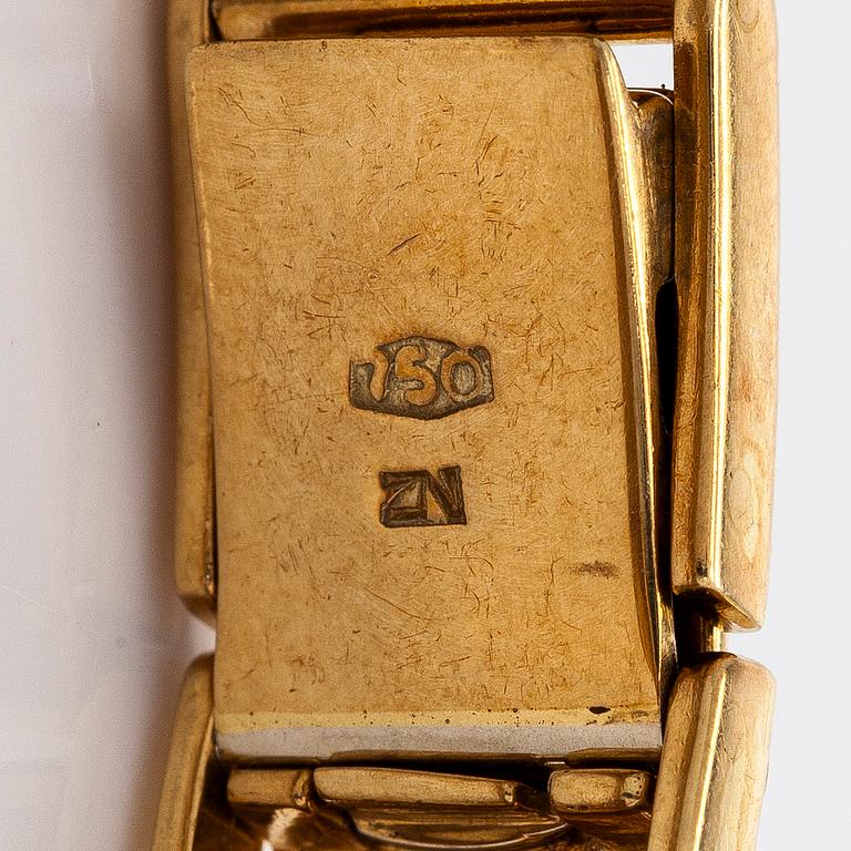 Jaeger-leCoultre, wristwatch, 14 x 14 mm, 18K gold, manual.