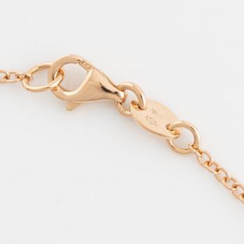 Brilliant cut diamond bracelet.