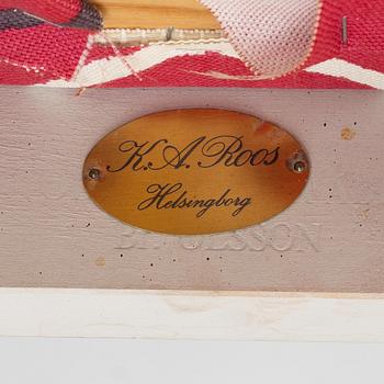 Matbord med 6 stolar, gustaviansk stil, K.A Roos,  Helsingborg, 1900-talets andra hälft.