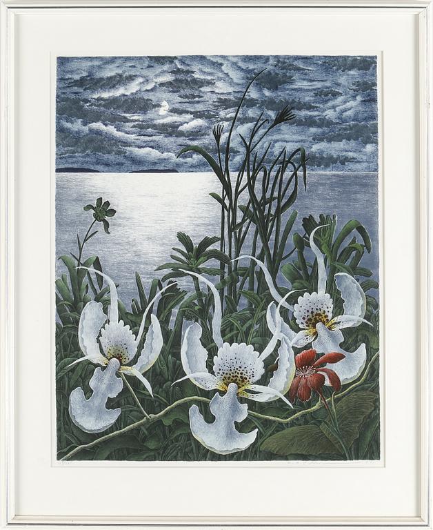 KARL AXEL PERSSON, färglitografi, signerad och numrerad 135/385, daterad -84.