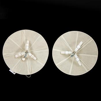 Two ceiling lamps, presumably Vanja Sorbon Malmsten, end of 20th century.