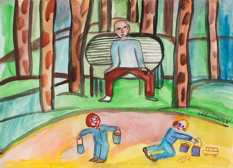 Ulrica Hydman-Vallien, Playing Children.