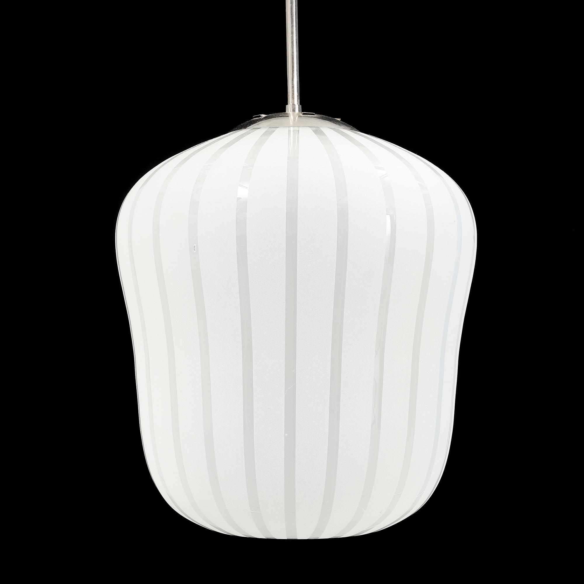 A Swedish Modern glass ceiling lamp, 1940's.