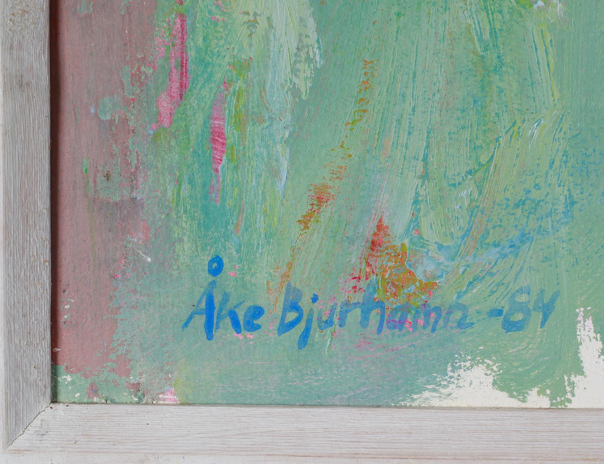 ÅKE BJURHAMN, akryl på duk, signerad och daterad -84.