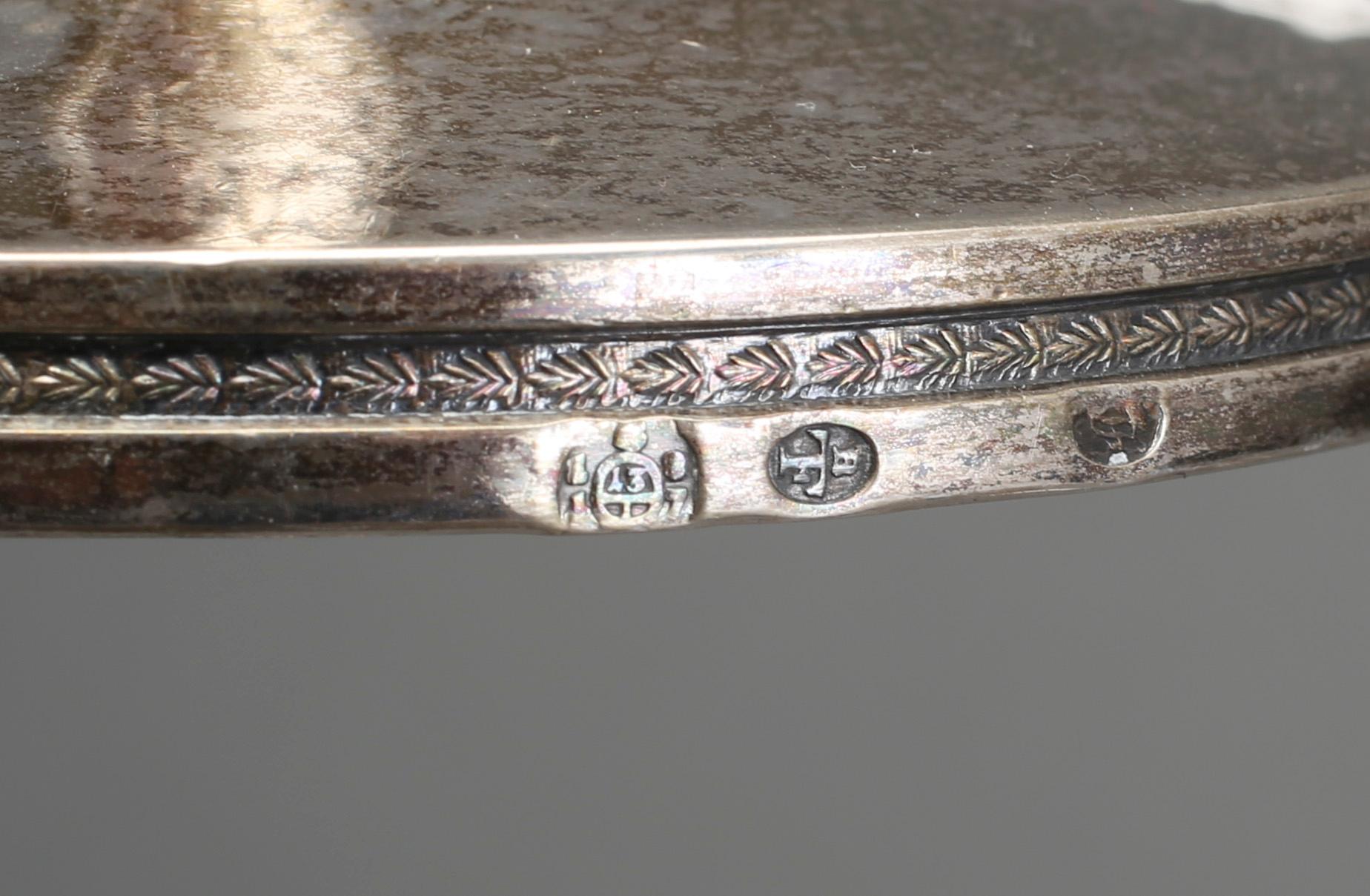 LJUSSTAKAR, ett par, silver, Pressburg, Ungern, 1817. Vikt ca 558g.