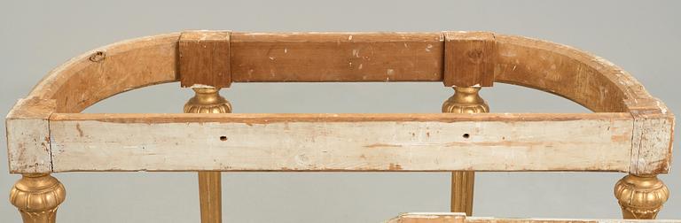 A late Gustavian console table from the first half of the 19th century.