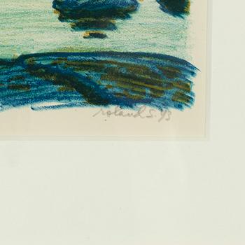 Roland Svensson, 2 färglitografier, signerade, daterade och en numrerad 26/45.