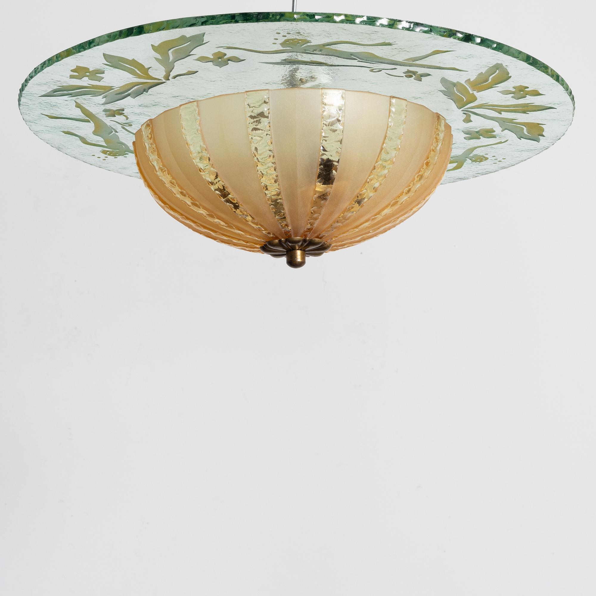 Plafondlampa, Swedish Modern, 1930/40-tal.