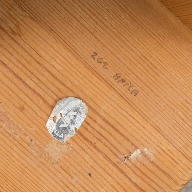 A pine stool probably designed by Lisa Johansson-Pape from Kervo Snickerifabrik, 1970s / 1980s.