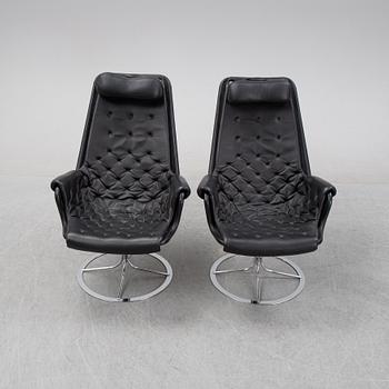 Bruno Mathsson, fåtöljer, ett par, "Jetson" för Dux 2000-tal, formgiven 1969.