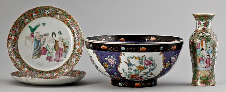 PARTI PORSLIN, 4 delar, porslin, Kina. 1800/1900-tal.