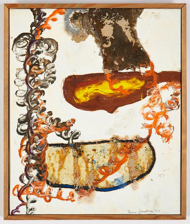 Rune Jansson, oil on canvas, signed and dated -58.