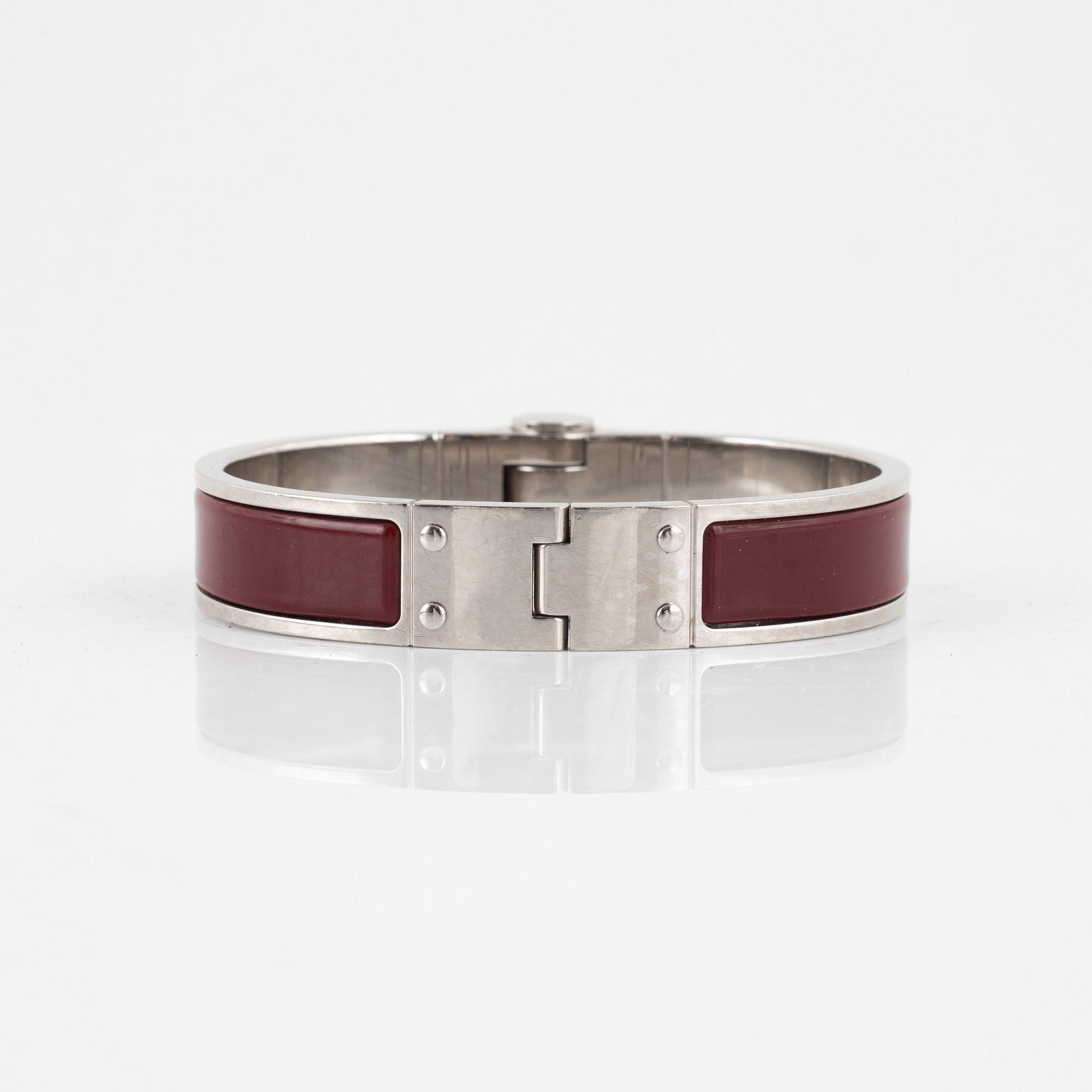 Hermès, bracelet, "Enamel hinged bracelet".