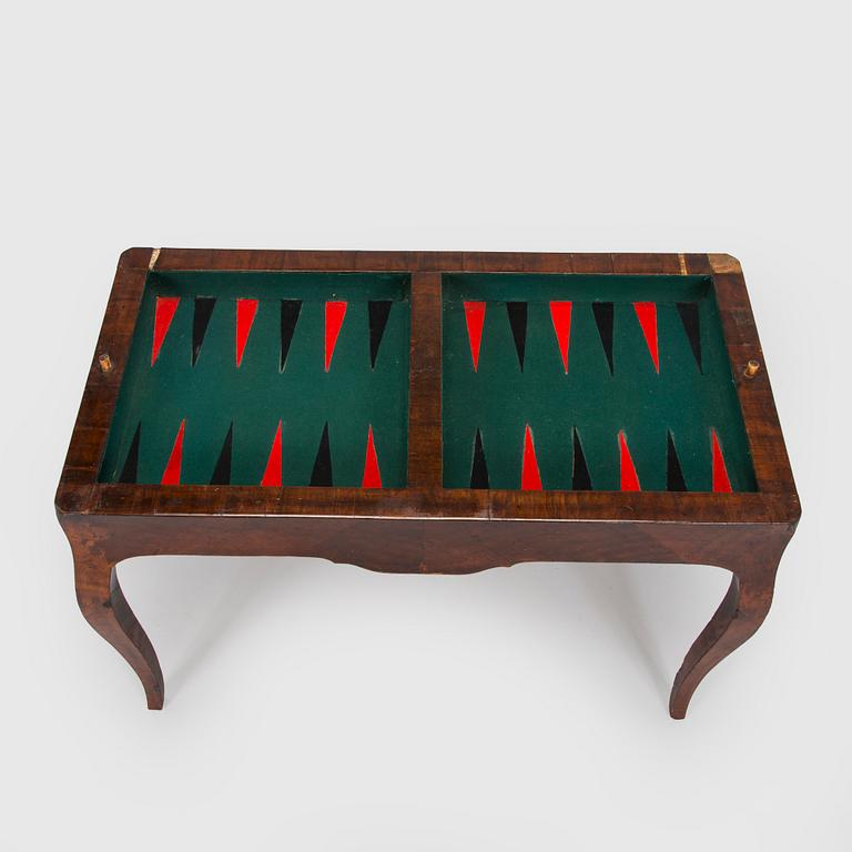 Spelbord, 1700-talets senare hälft. Rokoko.