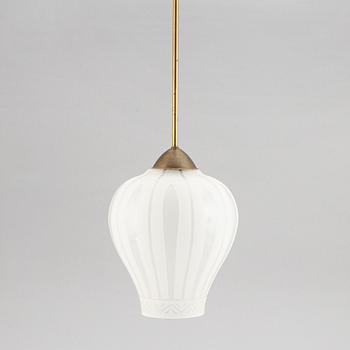 A Swedish modern ceiling lamp, ca 1940's.