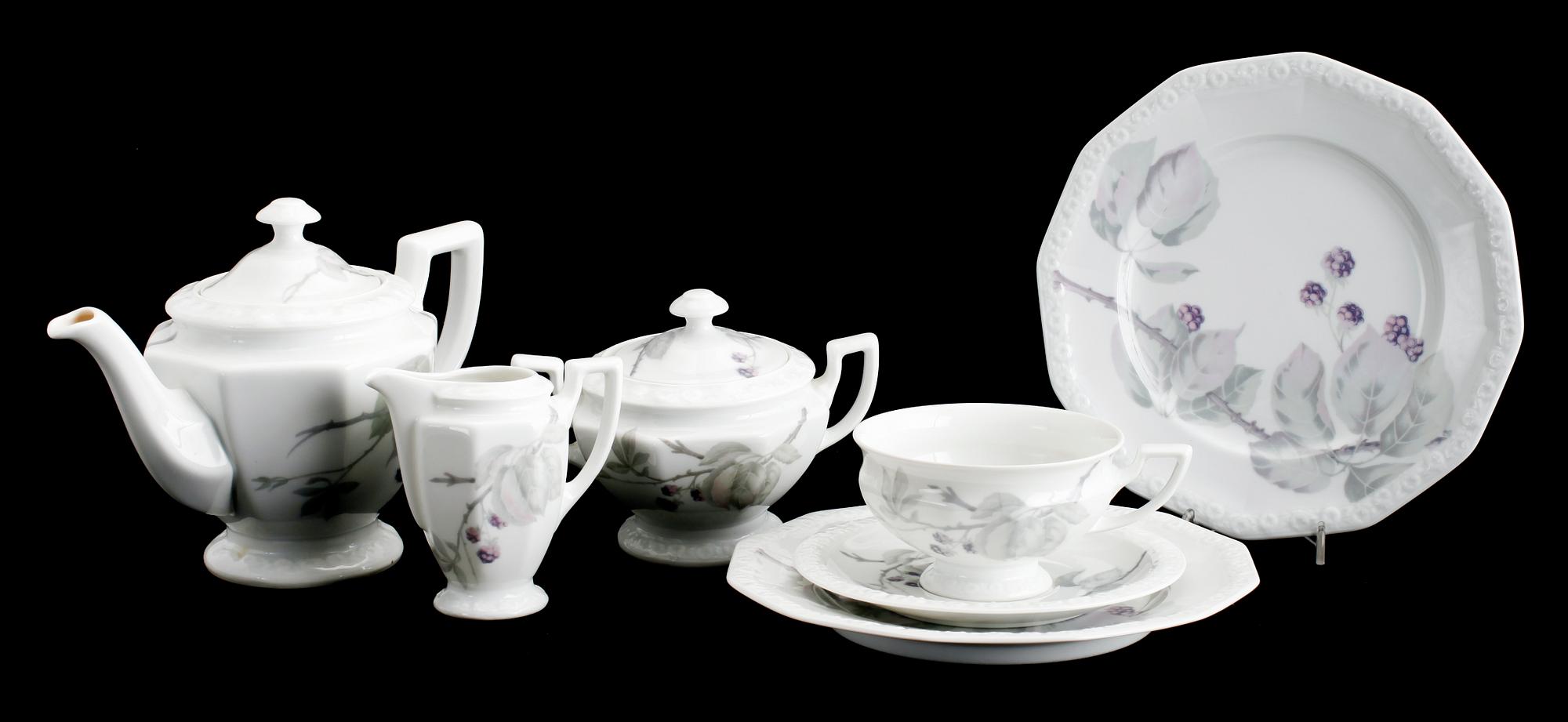 TESERVIS, porslin, 23 del, "Maria Björnbär", Rosenthal.