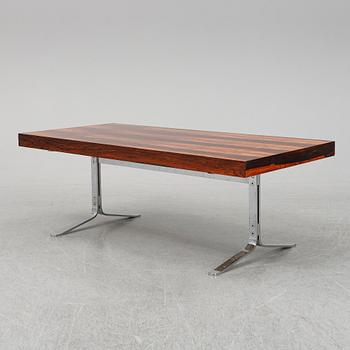 A 1960's rosewood coffee table.