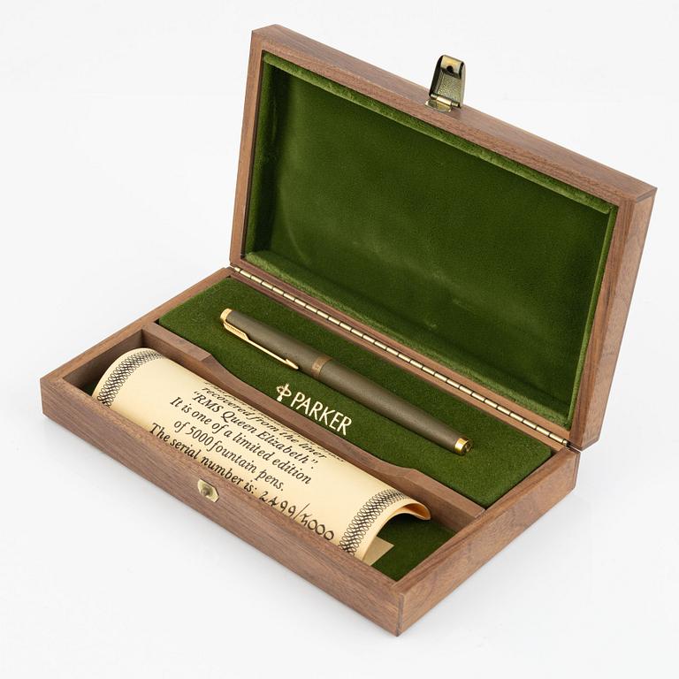 Parker, Pen, RMS Queen Elizabeth, number 2499/5000.