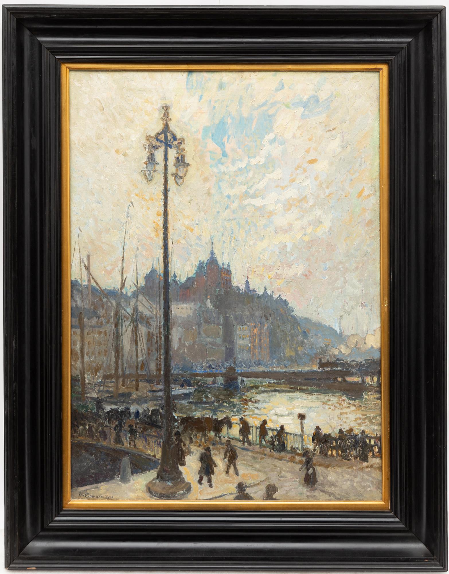 Axel Erdmann, View over the Laurinska House, Södermalm.