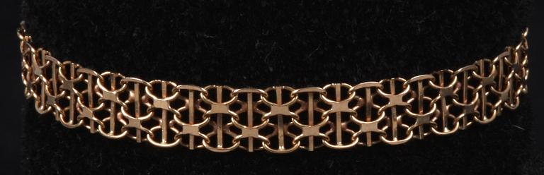 ARMLÄNKAR, 2 st 18k guld. 9 resp 17g.