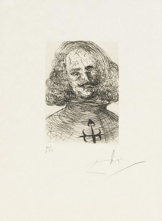 Salvador Dalí, "Velázquez", Ur "Cinq Portraits espagnols".