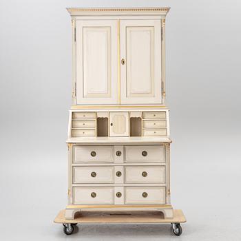 Writing cabinet, Gustavian style, KA Roos, late 20th century.