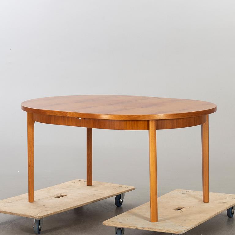 A second half of the 20th century walnut dining table.