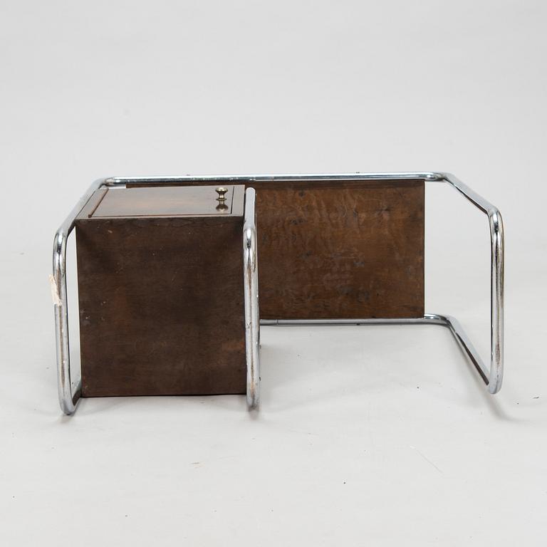 Toilettebord och stol, funkkis, 1900-talets mitt.