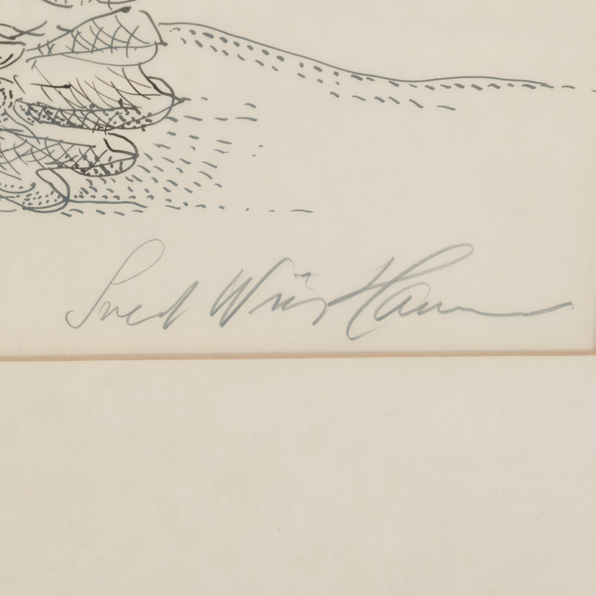 SVEND WIIG HANSEN, drawing, signed.