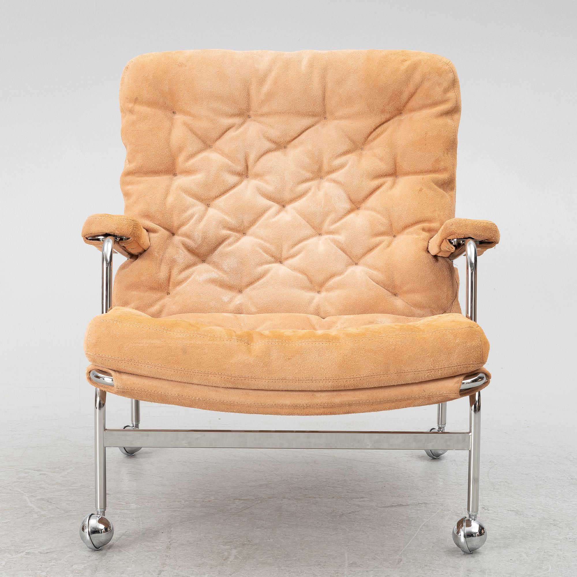 Bruno Mathsson, a 'Karin' armchair,  Dux. Late 20th century.